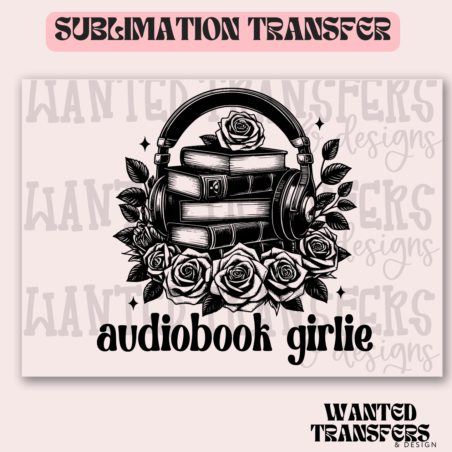 Audiobook girlie Exclusive Sublimation Transfer