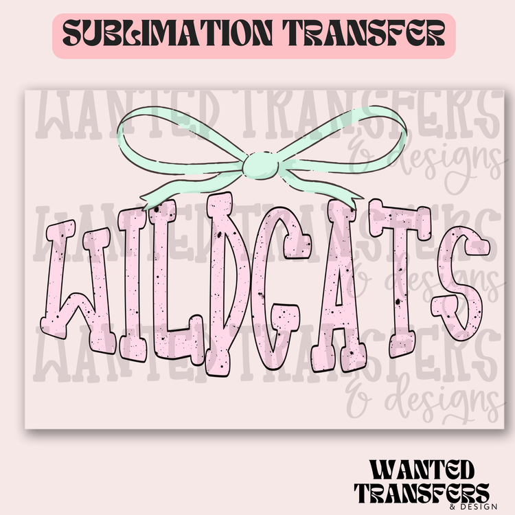 Pastel Mascot Wild Cats Exclusive Sublimation Transfer