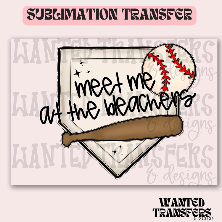 Meet Me at the Bleachers plate Exclusive Sublimation Transfer