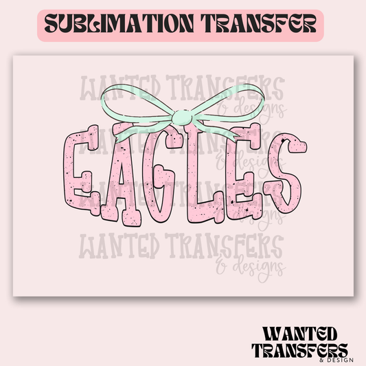 Eagles Easter Bow Mascot Exclusive Sublimation Transfer