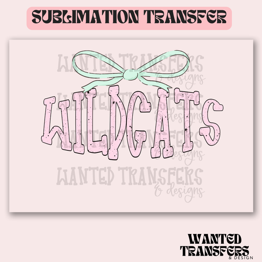 Wildcats Easter Bow Mascot Exclusive Sublimation Transfer