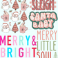 Pink Christmas Premade Gang Sheet 22"x36"