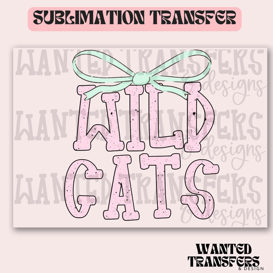 Pastel Mascot Wild Cats 2 Exclusive Sublimation Transfer