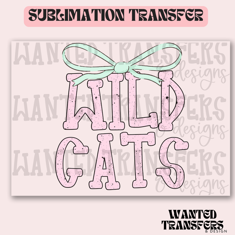 Pastel Mascot Wild Cats 2 Exclusive Sublimation Transfer