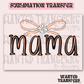 Preppy Mama Bow (Peach) Exclusive Sublimation Transfer