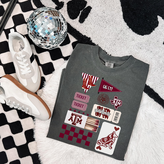 Aggies Matchbox DTF Transfers