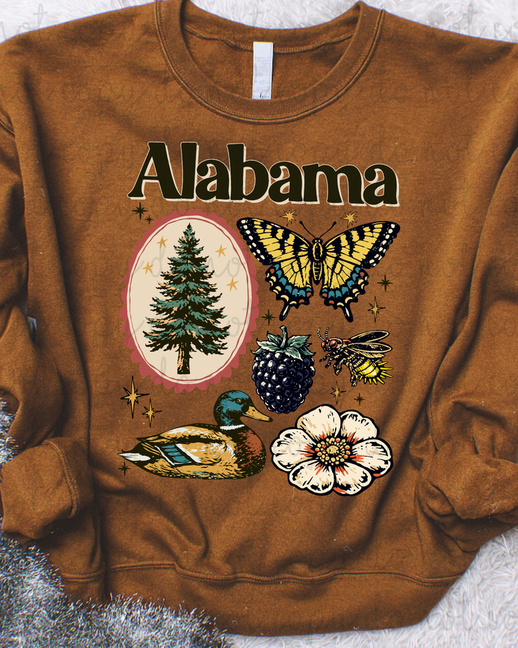 Alabama Symbols DTF Transfer