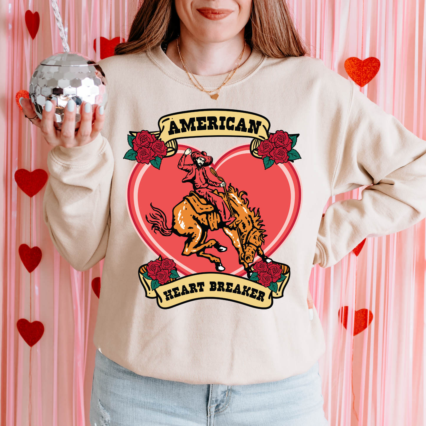 American Heart Breaker DTF Transfer