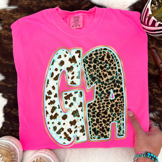 Animal Print Georgia DTF Transfer