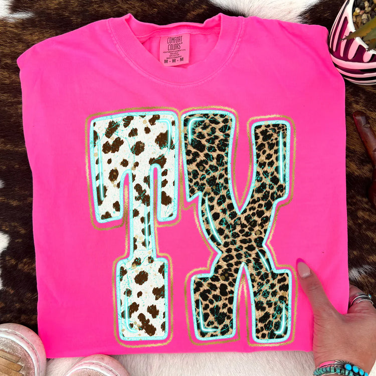 Animal Print Texas DTF Transfer