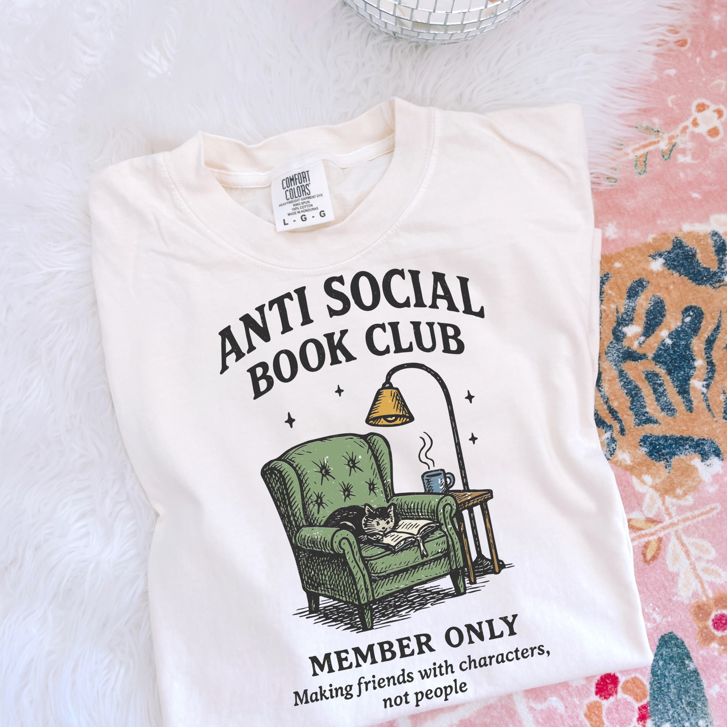 Anti Social Book Club Clear Film Screen Print Transfer