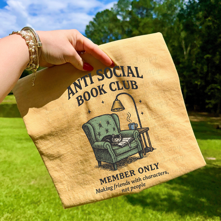 Antisocial Book Club DTF Transfer