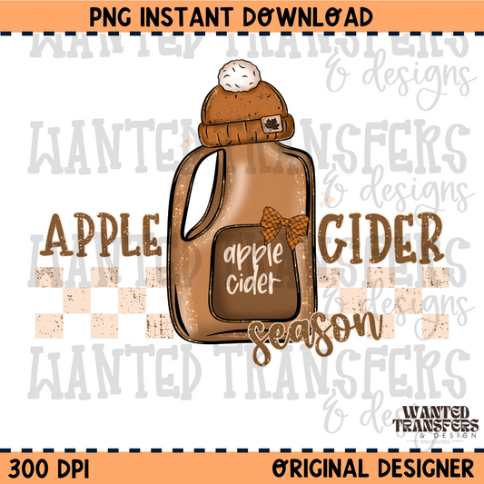 Apple Cider Season PNG Digital Download