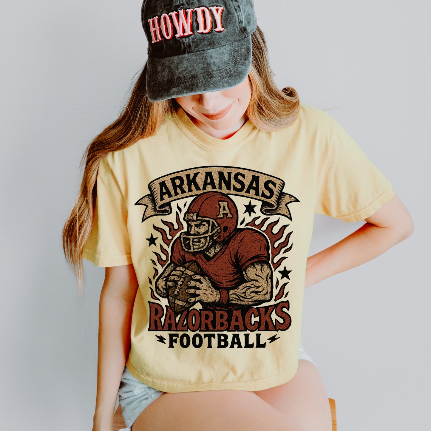 Very Vintage Game Day Arkansas Razorbacks Football DTF Transfer