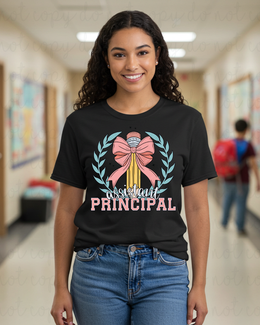 Assistant Principal Coquette School Pencil DTF Transfer