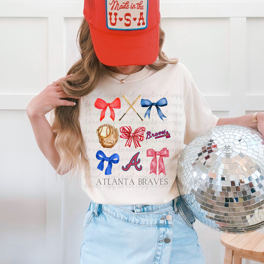 Atlanta Braves Baseball DTF Transfers