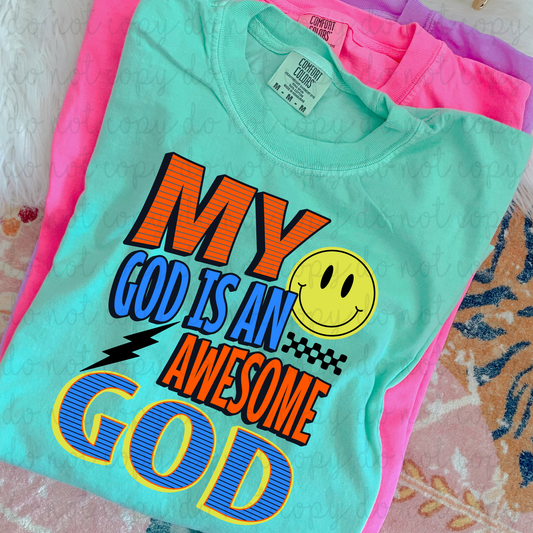 Awesome God DTF Transfer