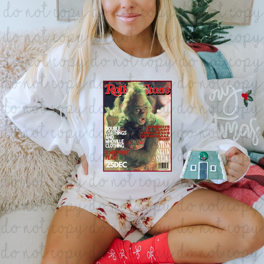 A Whoville Feast Christmas Rolling Stone DTF Transfers