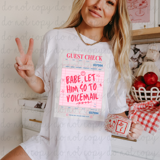 Babe, Let Him Go DTF Transfer