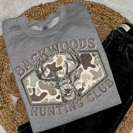 Backwoods Hunting Club DTF Transfer