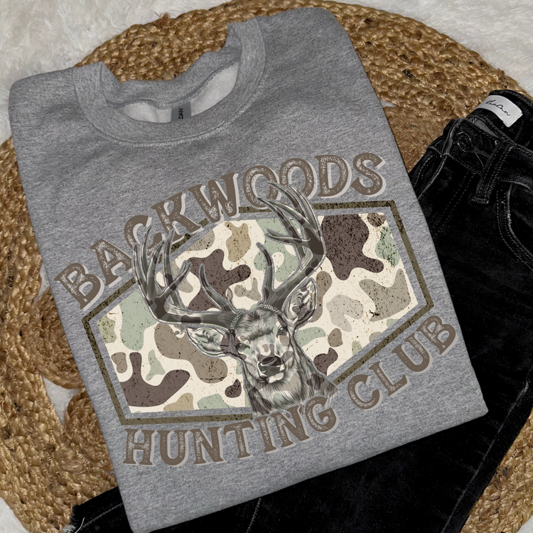 Backwoods Hunting Club DTF Transfer