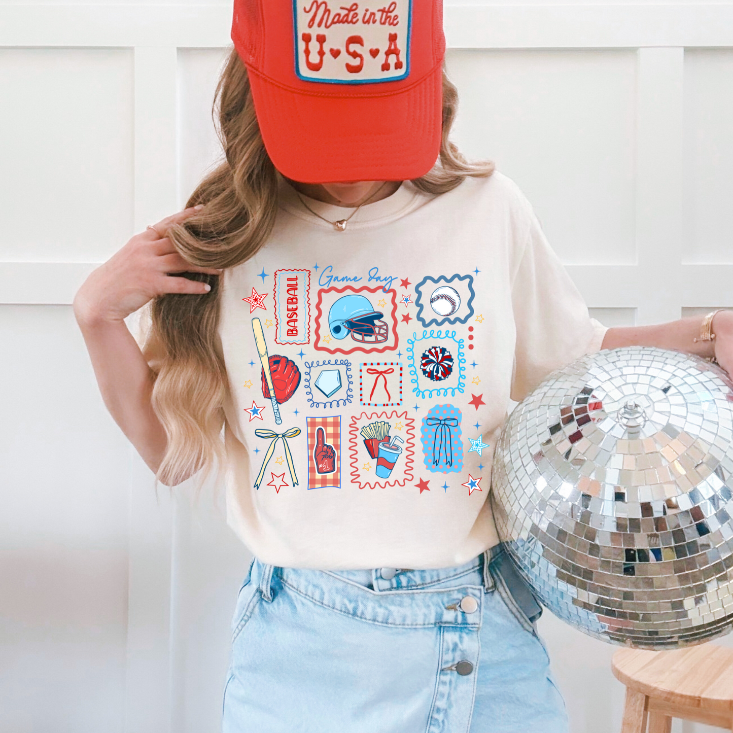 Baseball Coquette DTF Transfer