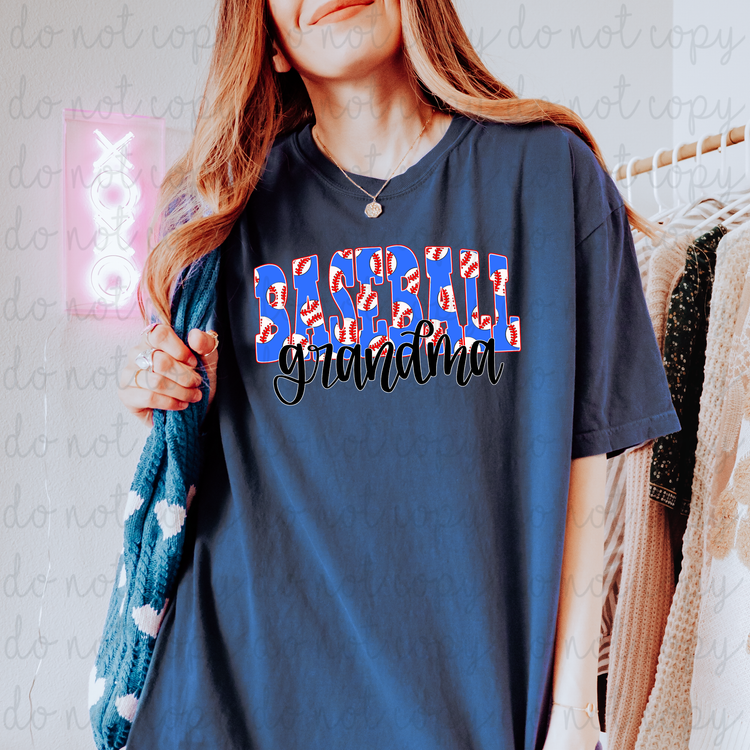 Baseball Grandma DTF Transfer