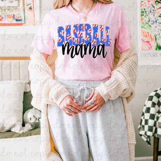 Baseball Mama DTF Transfer