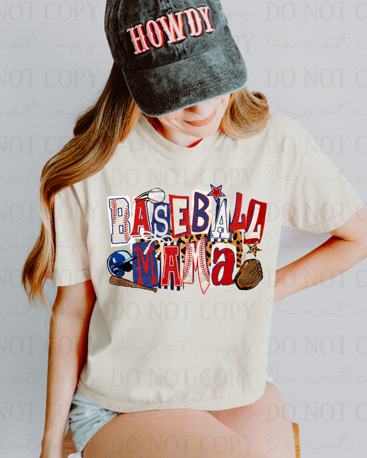 Baseball Mama DTF Transfer