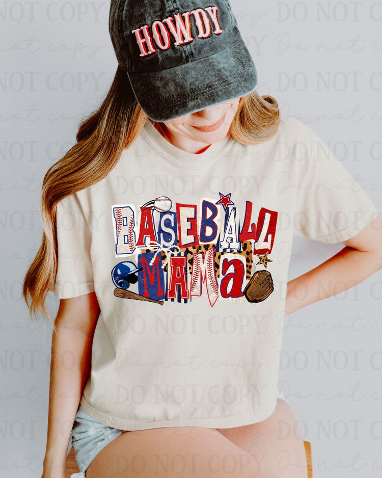 Baseball Mama DTF Transfer