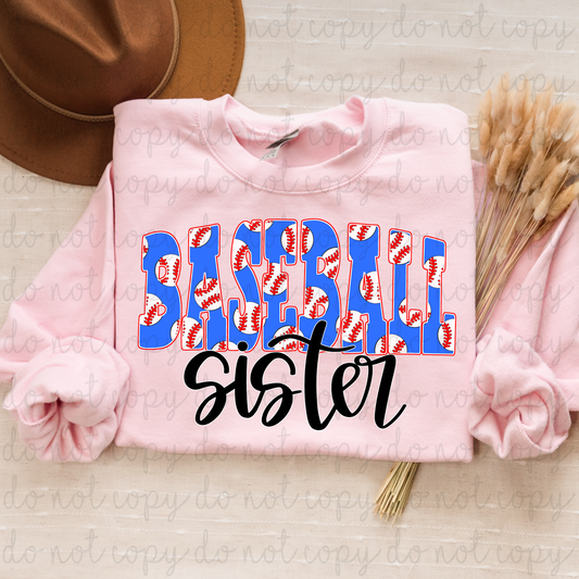 Baseball Sister DTF Transfer