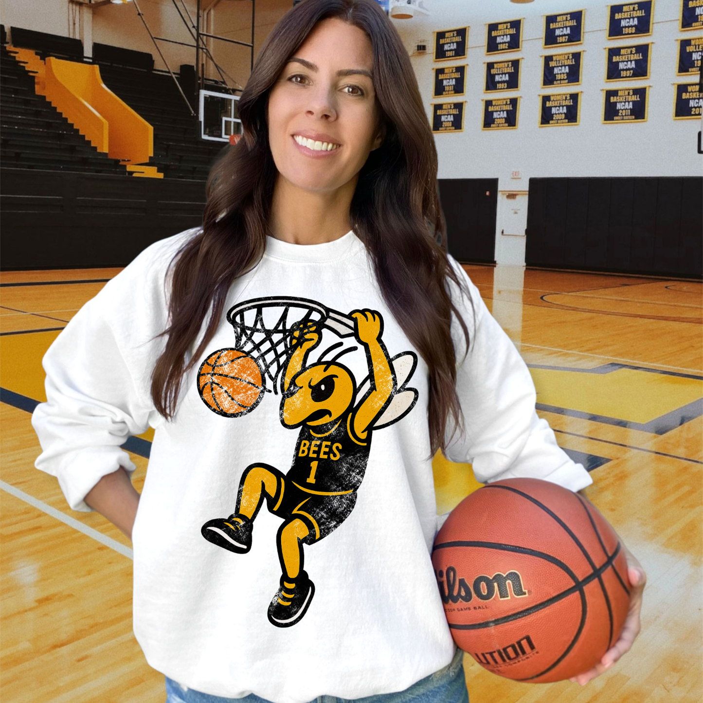 Bees Black Yellow DTF Transfer