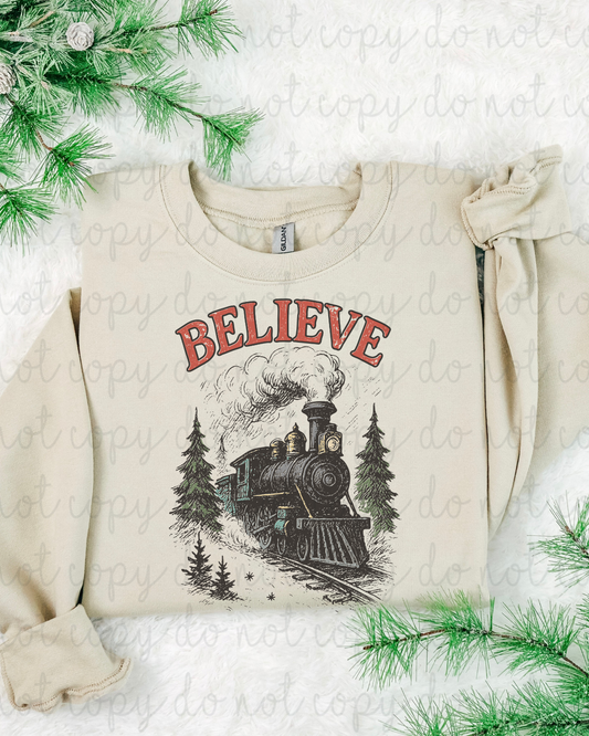 Believe Train DTF Transfer