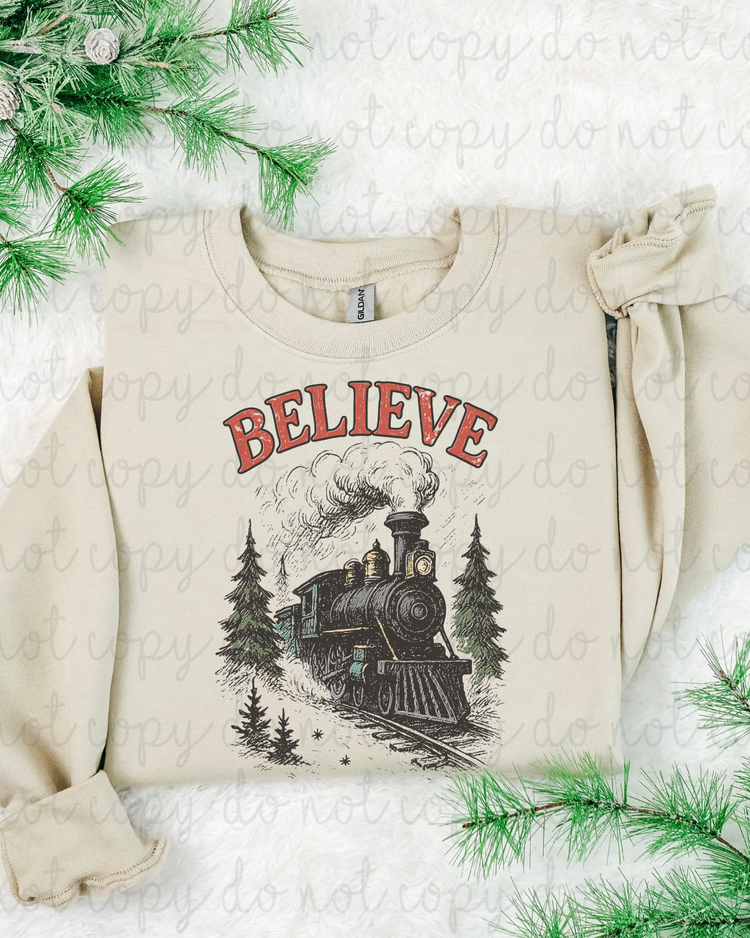 Believe Train DTF Transfer