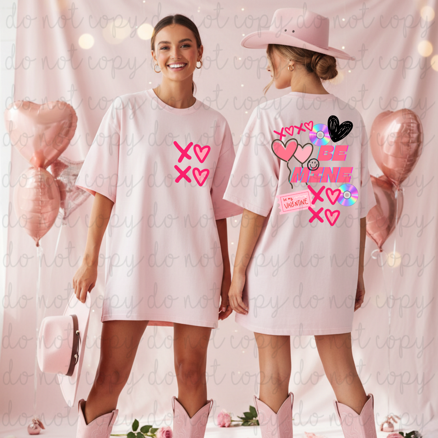 Be Mine Collage PNG Digital Download