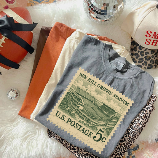 Vintage Stamp Ben Hill Griffin Stadium DTF Transfer