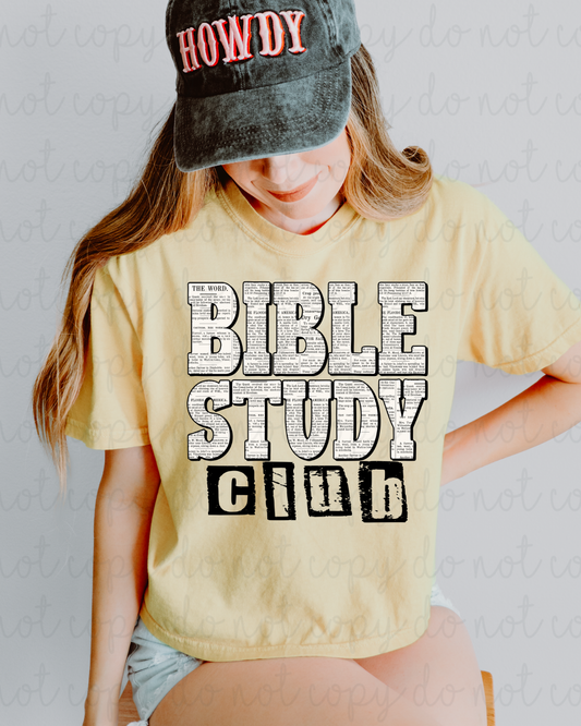 Bible Study Club DTF Transfer