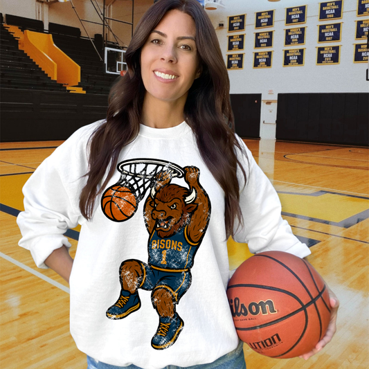 Bisons Gold Royal Blue DTF Transfer