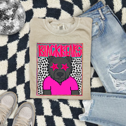 Preppy Black Bears DTF Transfer