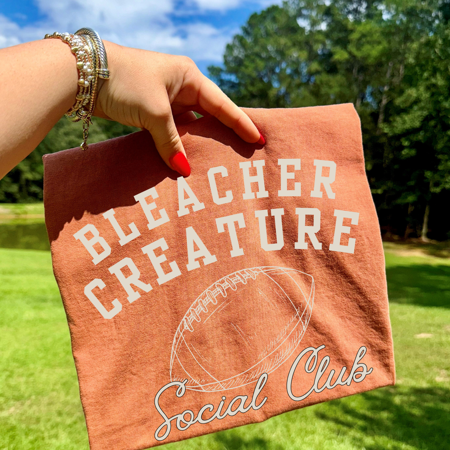 Bleacher Creature Football DTF Transfer