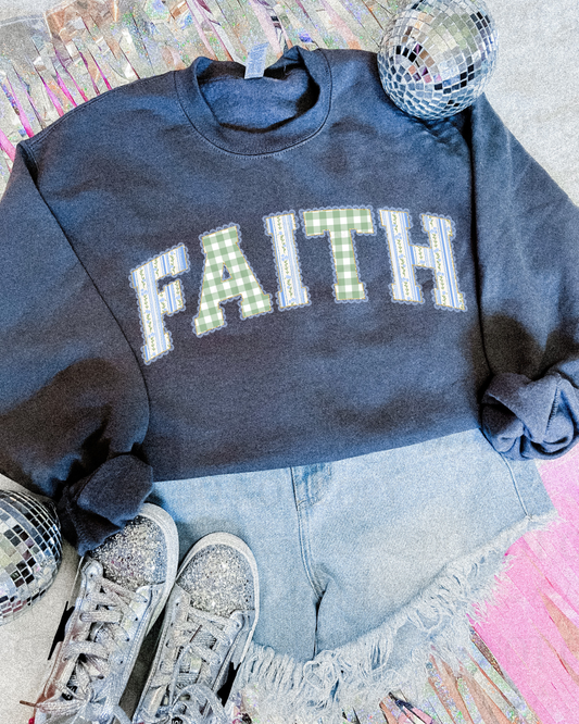 Blue Faith DTF Transfer
