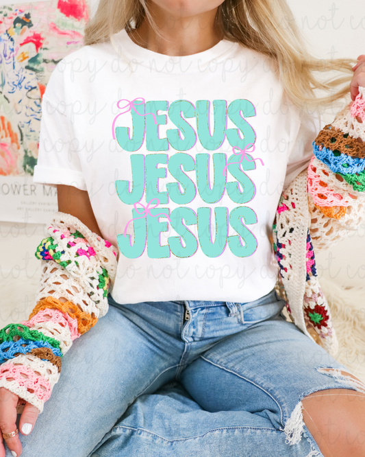Jesus Stacked DTF Transfer