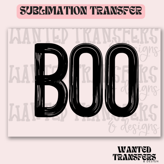 Black Boo Exclusive Sublimation Transfer