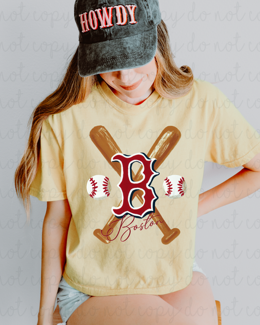 Boston Baseball DTF Transfer