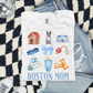 Boston Mom Blue Collage DTF Transfer