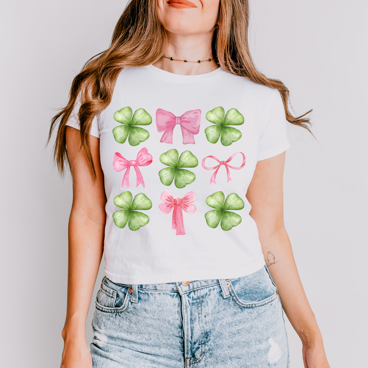 Bows And Clovers DTF Transfer