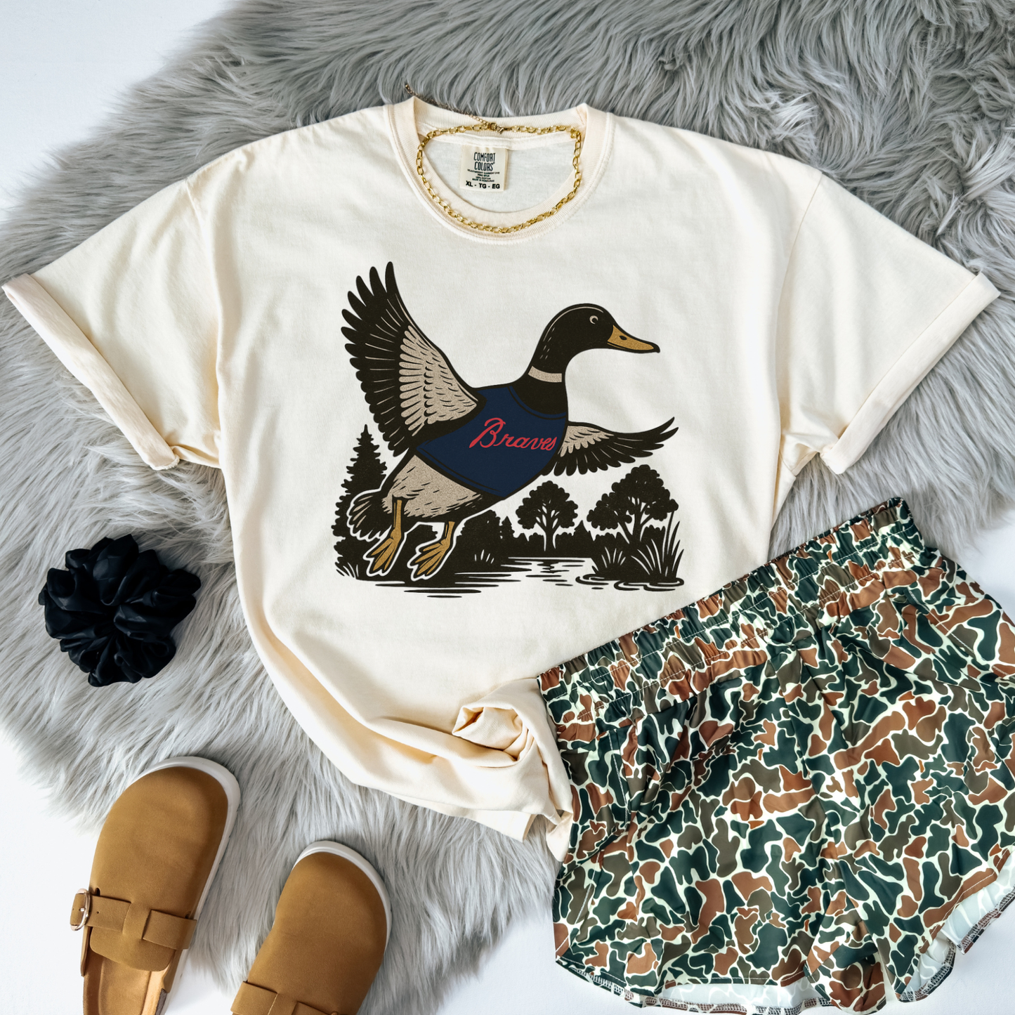 Mallard Game Day Braves DTF Transfer