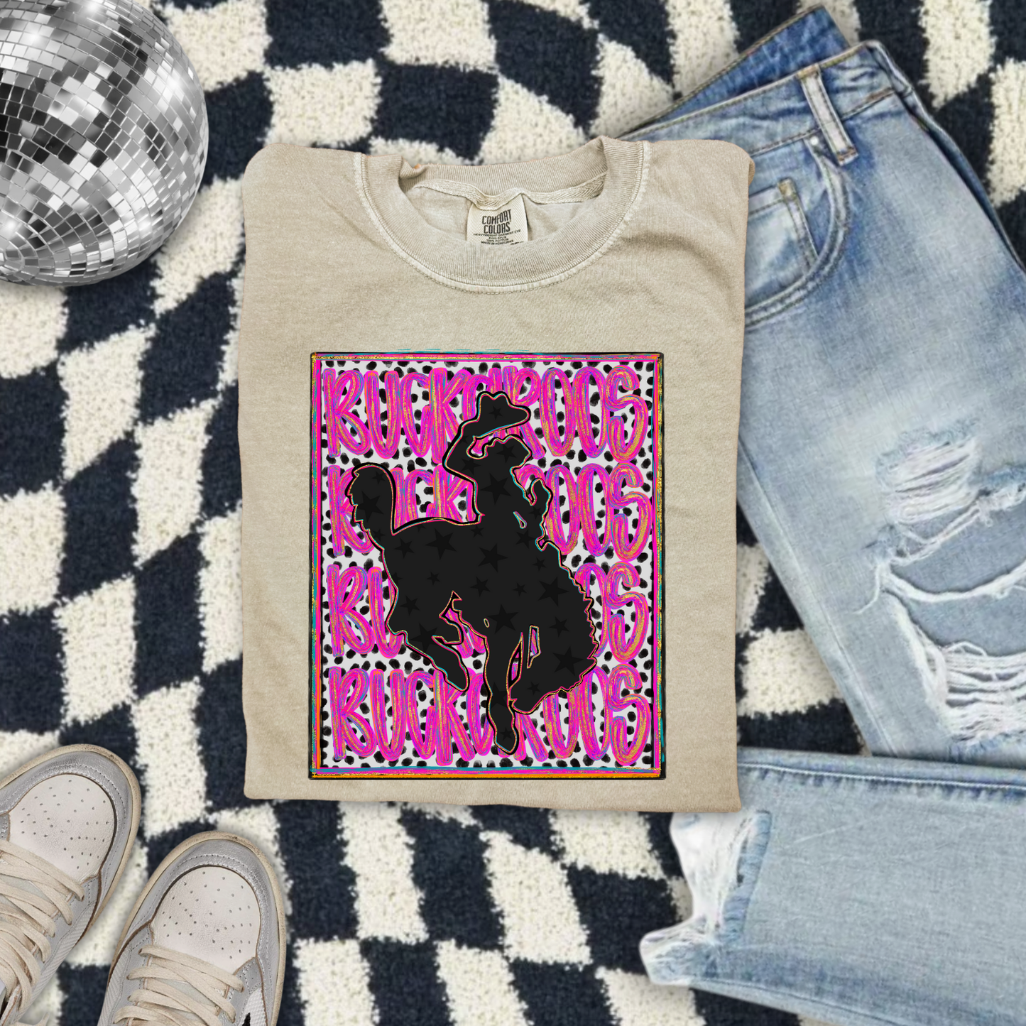 Preppy Stacked Buckaroos DTF Transfer