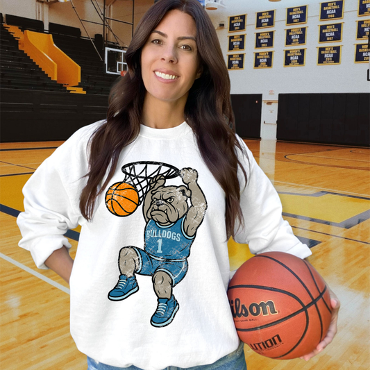 Bulldogs Light Blue DTF Transfer