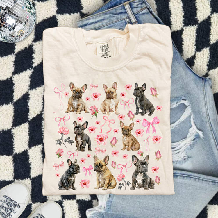 Puppies Pink Coquette DTF Transfer